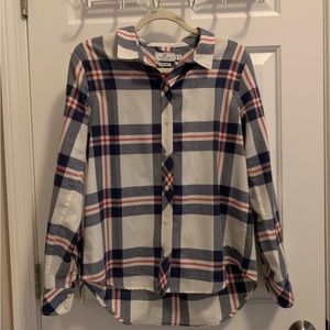 Vineyard Vines Flannel Button Up Oxford Shirt - size 8, relaxed fit